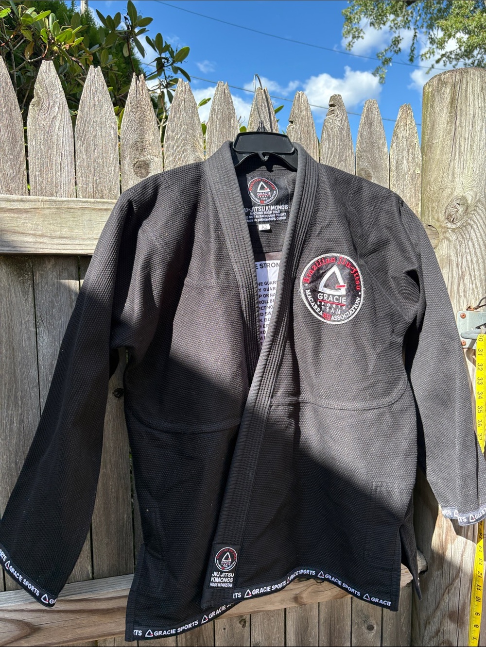Gracie Jiu-Jitsu Kimono A2 black cotton!